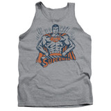 Superman Vintage Stance Adult Tank Top T-Shirt Athletic Heather