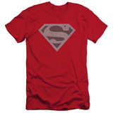 Superman Elephant Shield Adult 30/1 T-Shirt Red