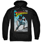 Superman Alternate Adult Pullover Hoodie Sweatshirt Black