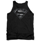 Superman Barbed Wire Adult Tank Top T-Shirt Black