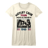 Motley Crue SATD 83 Natural Junior Women's T-Shirt