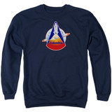 NASA Sts 1 Mission Patch Adult Crewneck Sweatshirt Navy