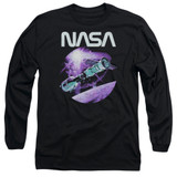 NASA Come Together Adult Long Sleeve T-Shirt Black