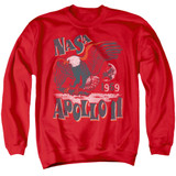 NASA Apollo 11 Adult Crewneck Sweatshirt Red