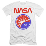 NASA Stars Premium Adult 30/1 T-Shirt White