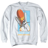 NASA Space Coast Adult Crewneck Sweatshirt White