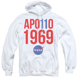 NASA 1969 Adult Pullover Hoodie Sweatshirt White