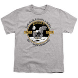 NASA Apollo Circle 50Th Youth T-Shirt Athletic Heather