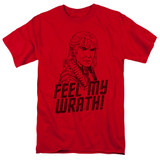 Star Trek My Wrath Adult T-Shirt Red