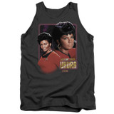 Star Trek Lieutenant Uhura Adult Tank Top T-Shirt Charcoal
