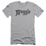 Harry Potter Muggle Premium Adult 30/1 T-Shirt Silver