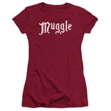Harry Potter Muggle Junior Women's T-Shirt Cardinal