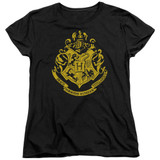 Harry Potter Hogwarts Crest Women's T-Shirt Black