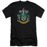 Harry Potter Slytherin Crest Premium Adult 30/1 T-Shirt Black
