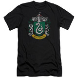 Harry Potter Slytherin Crest Adult 30/1 T-Shirt Black