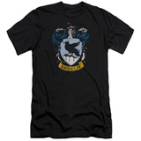 Harry Potter Ravenclaw Crest Adult 30/1 T-Shirt Black