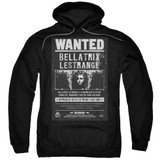 Harry Potter Wanted Bellatrix Adult Pullover Hoodie Sweatshirt Black