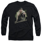 Harry Potter Dumbledore Wand Adult Long Sleeve T-Shirt Black