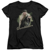Harry Potter Dumbledore Wand Women's T-Shirt Black