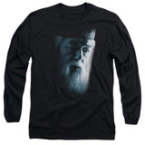 Harry Potter Dumbledore Face Adult Long Sleeve T-Shirt Black