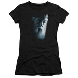 Harry Potter Dumbledore Face Junior Women's T-Shirt Black