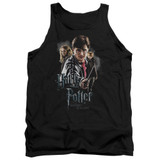 Harry Potter Deathly Hollows Cast Adult Tank Top T-Shirt Black