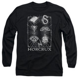 Harry Potter Horcrux Symbols Adult Long Sleeve T-Shirt Black