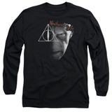 Harry Potter Nowhere Is Safe Adult Long Sleeve T-Shirt Black