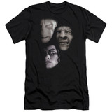 Harry Potter Villian Heads Adult 30/1 T-Shirt Black