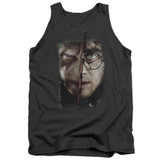 Harry Potter It All Ends Here Adult Tank Top T-Shirt Charcoal