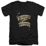 Harry Potter Mischief Managed Adult V-Neck T-Shirt 30/1 Black