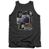 Harry Potter Trio Collage Adult Tank Top T-Shirt Charcoal
