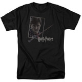 Harry Potter Harry's Wand Portrait Adult 18/1 T-Shirt Black