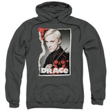 Harry Potter Draco Frame Adult Pullover Hoodie Sweatshirt Charcoal