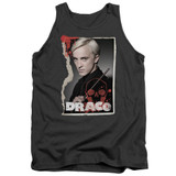 Harry Potter Draco Frame Adult Tank Top T-Shirt Charcoal