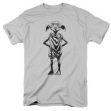 Harry Potter Dobby Adult 18/1 T-Shirt Silver
