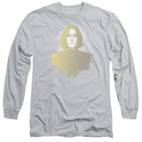 Harry Potter Snape Fade Adult Long Sleeve T-Shirt Silver