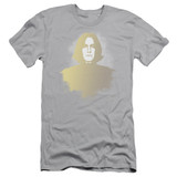 Harry Potter Snape Fade Adult 30/1 T-Shirt Silver