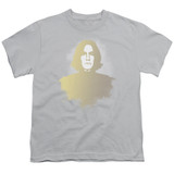 Harry Potter Snape Fade Youth T-Shirt Silver