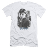 Harry Potter Harry In The Woods Premium Adult 30/1 T-Shirt White