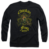 Harry Potter Chocolate Frog Adult Long Sleeve T-Shirt Black
