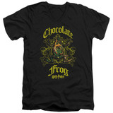 Harry Potter Chocolate Frog Adult V-Neck T-Shirt 30/1 Black