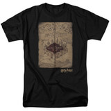 Harry Potter Marauders Map Adult 18/1 T-Shirt Black
