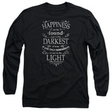 Harry Potter Happiness Adult Long Sleeve T-Shirt Black