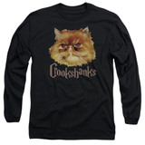 Harry Potter Crookshanks Color Adult Long Sleeve T-Shirt Black