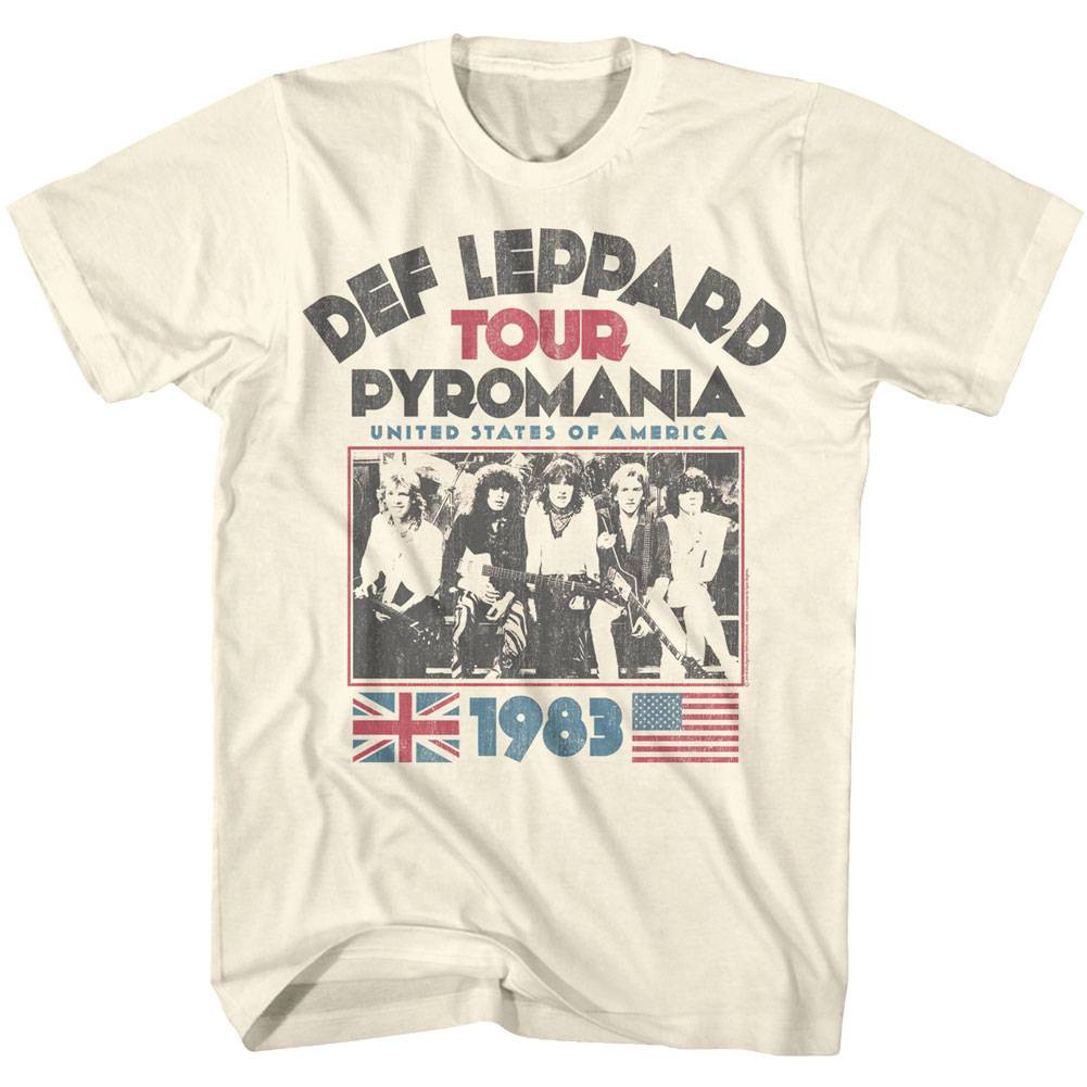 T-shirt Officiel Tournée Def Leppard 2012 - Taille M, Noir, 100% Coton, Occasion Très Bon état