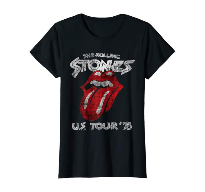 Rolling Stones Women's US Tour 78 Black 