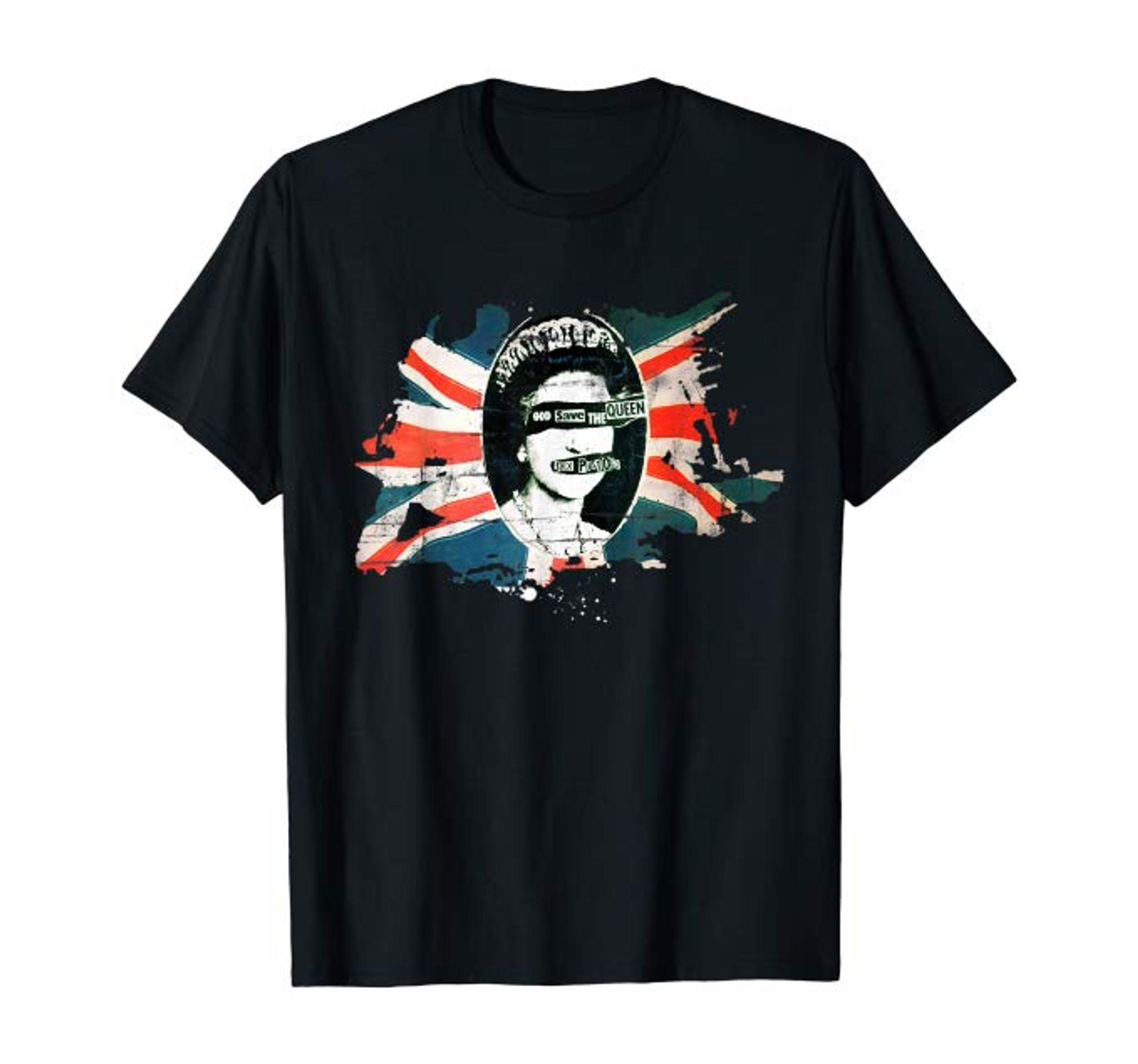 Sex Pistols Official Flag God Save The Queen T Shirt 