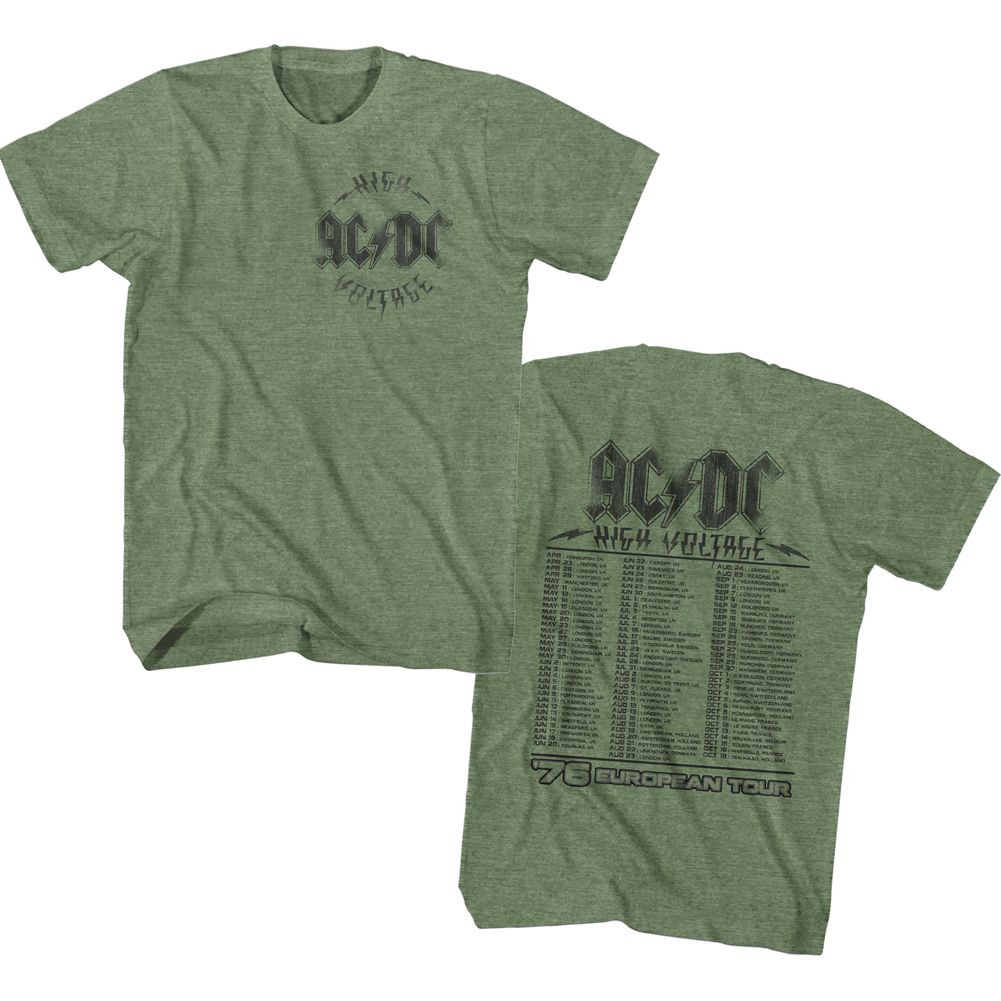 AC/DC HV 76 Tour Military Green Heather 