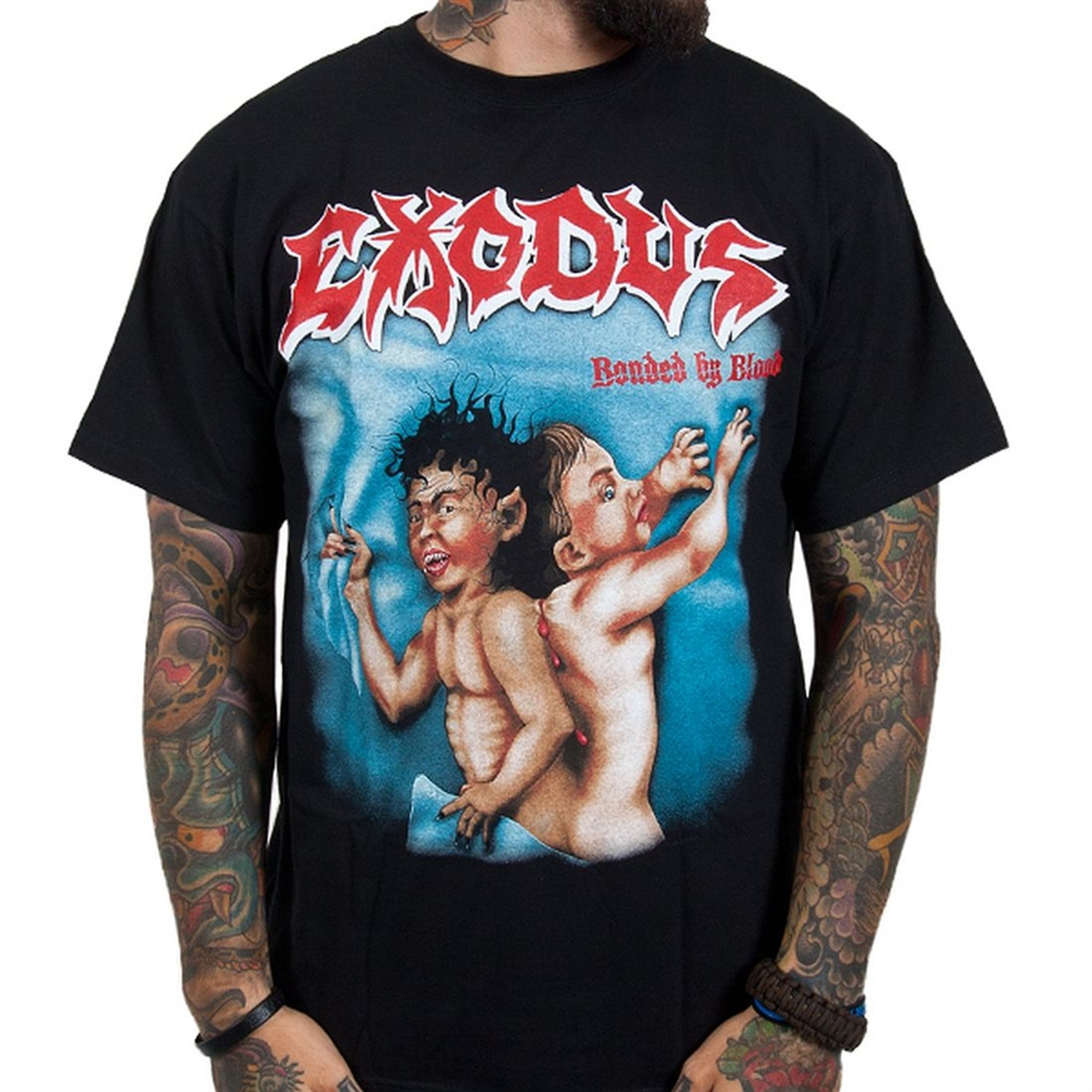 Exodus bonded by blood t shirt Clearance